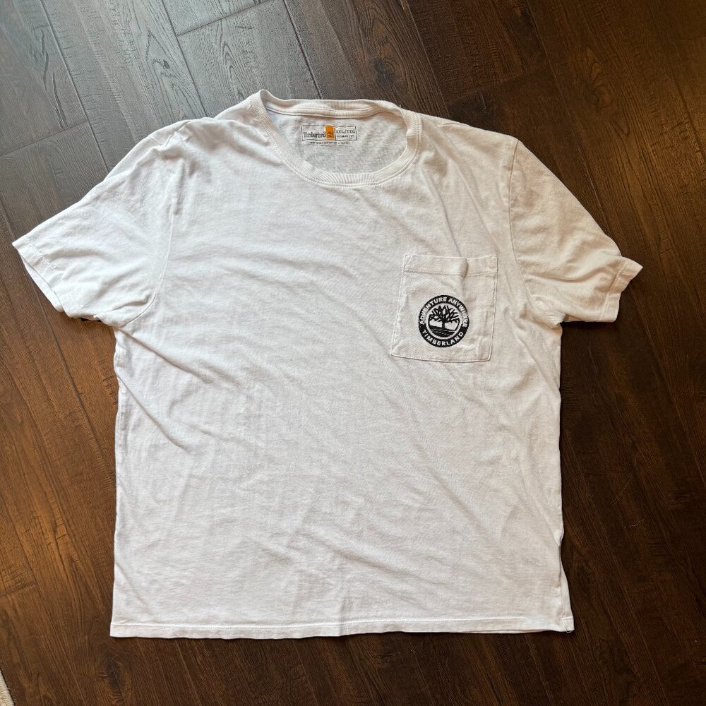 Timberland Men's 'Adventure Anywhere,' Short Sleeve T-Shirt, white Size XXL